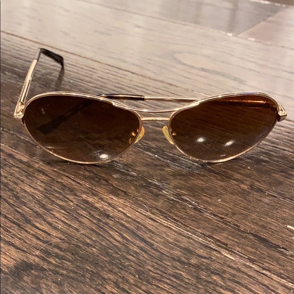 Gold/ brown Tory Burch sunglasses